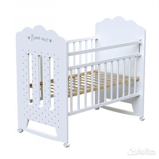 Кровать для новорожденного Bonne (колесо-качалка)