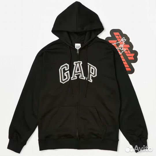 Зип худи Gaп с капюшоном и карманами