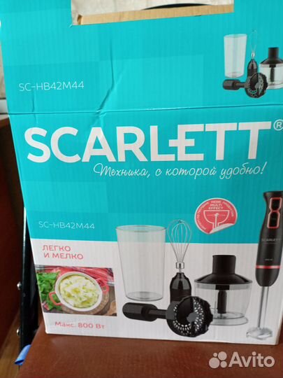 Блендер погружной scarlett 4 в 1 Новый