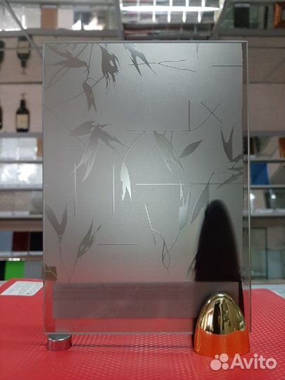 Стекло узорчатое мат.бронза «Плавни» 4 мм с резкой