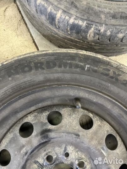 175/65 R14 Nokian Nordman SX2 Лето Штампованные R14 pсd:4x98 ет:35 DIA:58.6