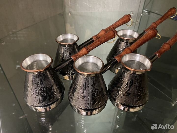 Турка для кофе медная, 300 мл. Очень красивая