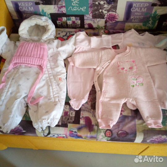 Детские вещи для девочки пакетом 56 62