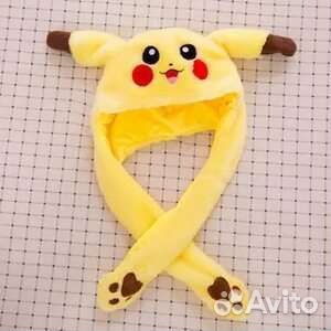 Шапка светящаяся пикачу