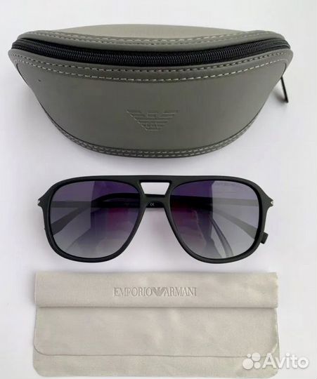 Очки Emporio armani aviator черные