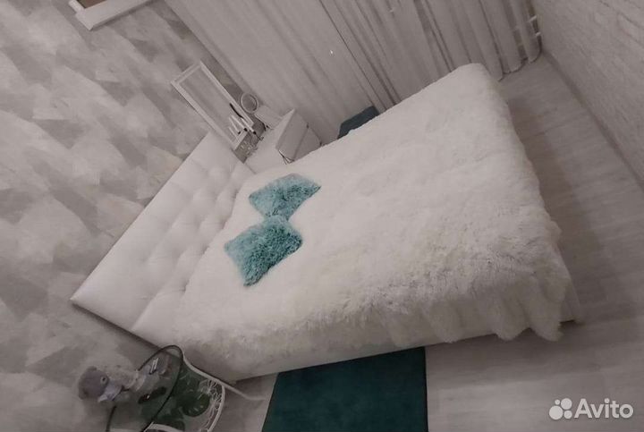 Плед пушистый травка