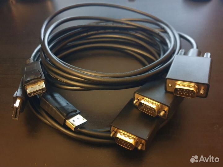 Кабели hdmi, DP-VGA, VGA, USB, Ethernet, SLI