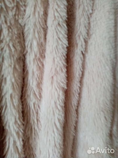 Новый бежевый плед покрывало 220 240