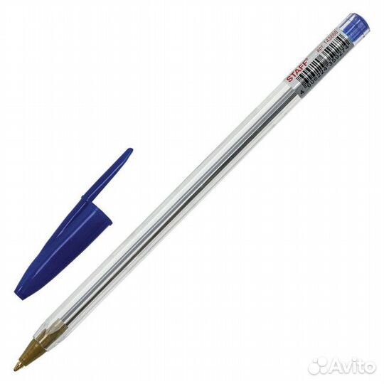 Ручка шариковая staff Basic Budget BP 0,4 синяя ли