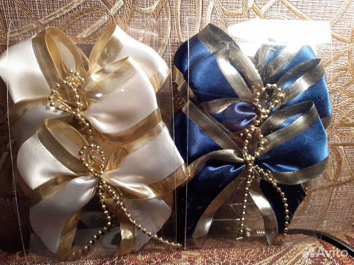 Набор новогодних бантиков. Декор. Ручная работа