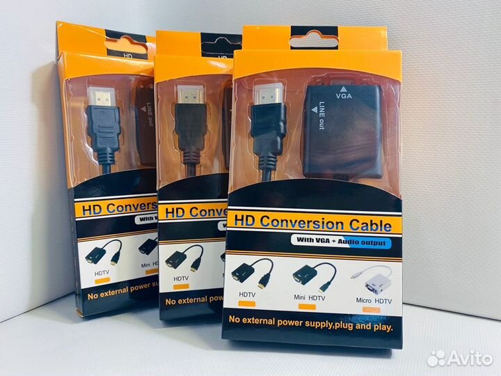 Переходники для видеокарт hdmi - VGA (новые)