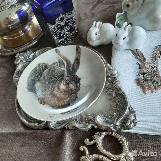 Настенные тарелки с кроликами. Альбрехт Дюрер