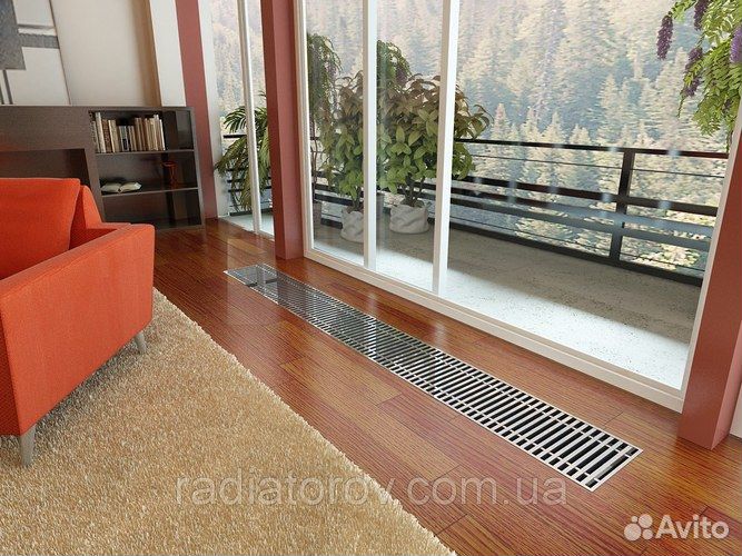 Внутрипольный конвектор электрический