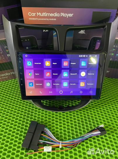 Штатная магнитола на hyundai solaris 2010-16