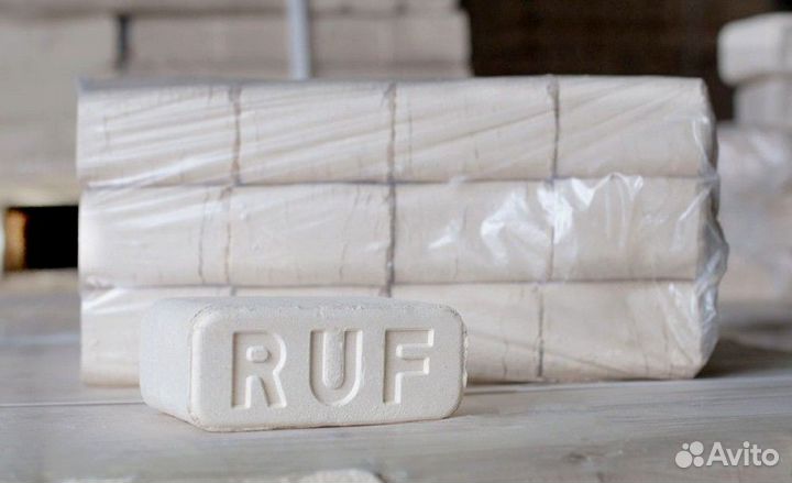 Топливный брикет руф берёза упаковка 12 штук