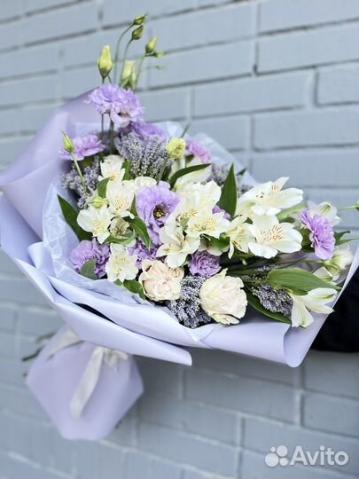 Эустома, букет из эустомы цветы доставка