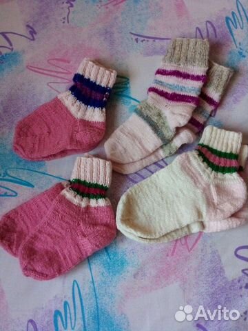 Носки детские вязаные для девочек новые