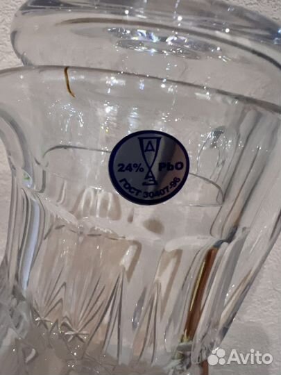 Хрустальный кувшин с крышкой 1 л 24 pbo