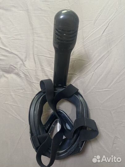 Маска для снорклинга черная размер L/XL