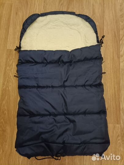 Зимний конверт в коляску на овчине