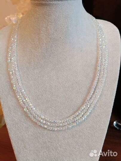 Бусы с эффектом Аврора бореалис