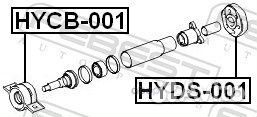 Подшипник подвесной карданного вала hycb-001