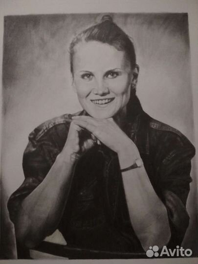 Портрет по фото карандашом