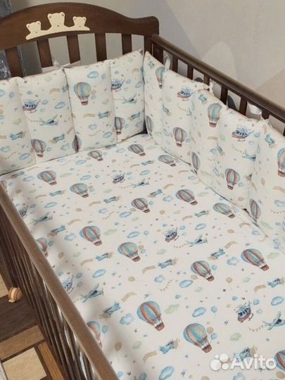 Бортики в детскую кроватку