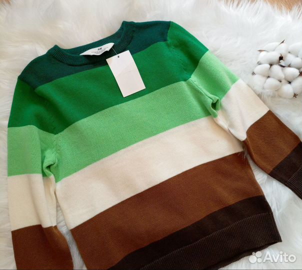 Кофта джемпер для мальчика 116 фирма hm