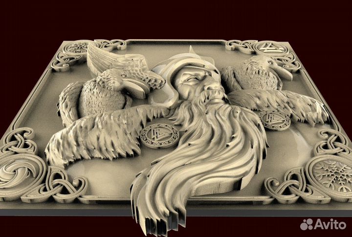 Резные картины из дерева