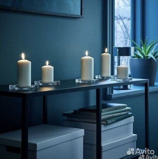Свечи, набор свечей, подсвечники IKEA