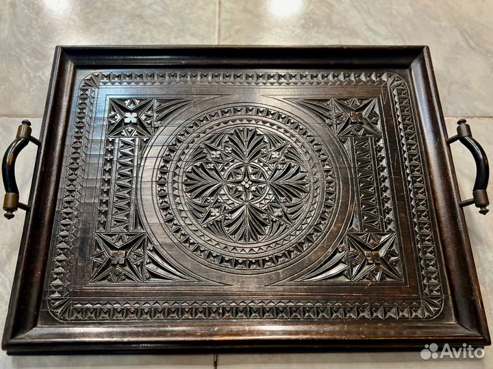 Поднос деревянный ручная работа