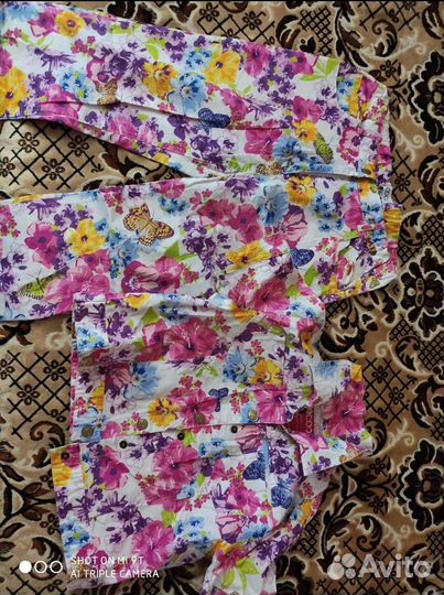 Летний брючный костюм для девочки