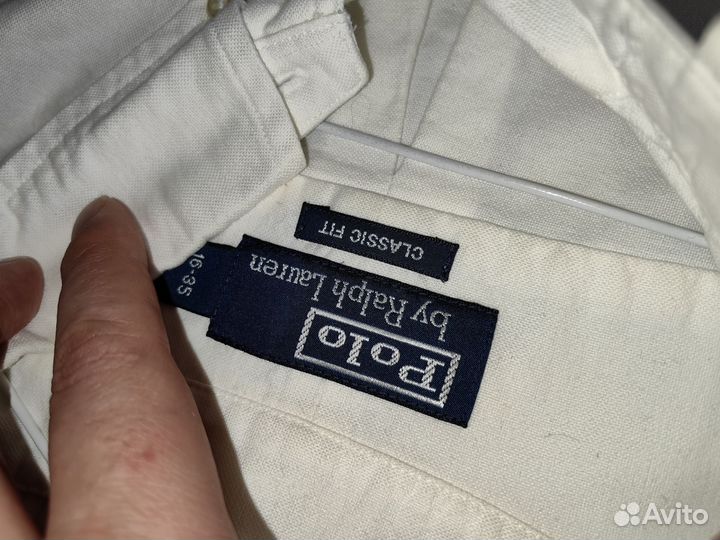 Ralph lauren рубашка белая