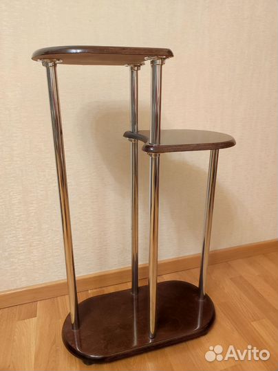 Подставка под цветы или декор дерево металл