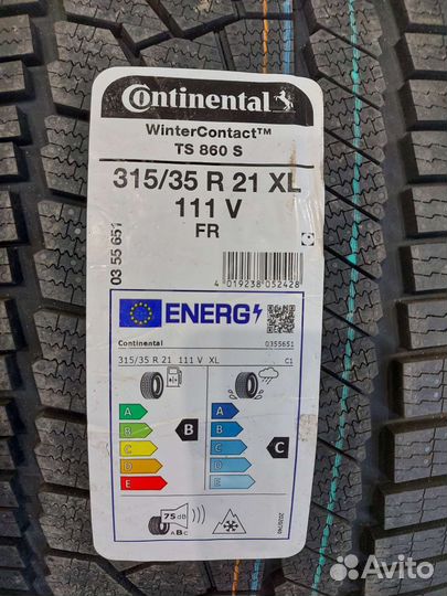 Continental ContiWinterContact TS 860S 315/35 R21 и 275/40 R21