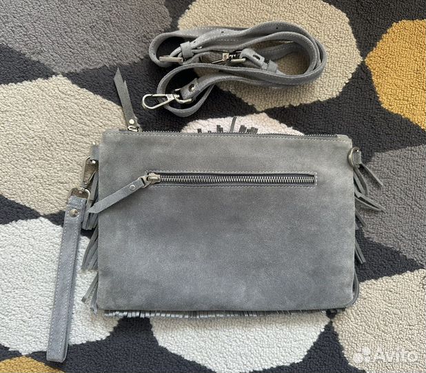 Сумка из натуральной замши 19*28