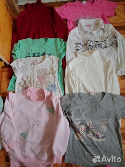 Большой пакет одежды для девочки 128-134