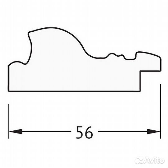 Зеркало Evoform Definite 154х74 BY 3329 в багетно