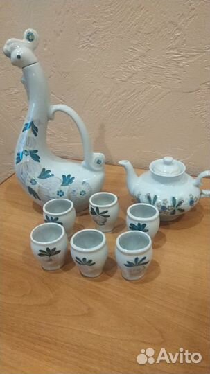 Набор штоф графин стопки Жар Птица Полонский фз