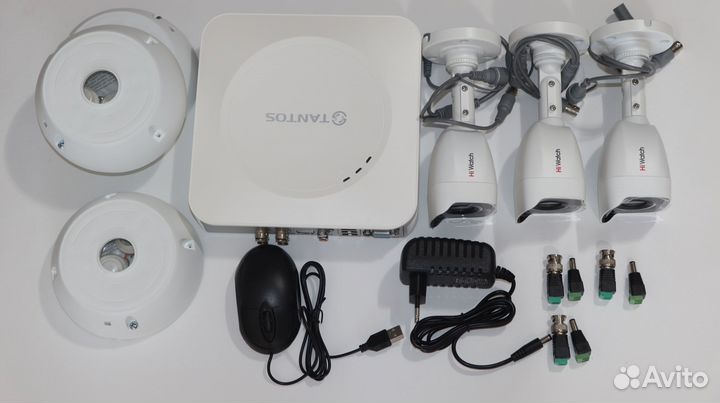 Комплект видеонаблюдения tantos на 3 видеокамеры