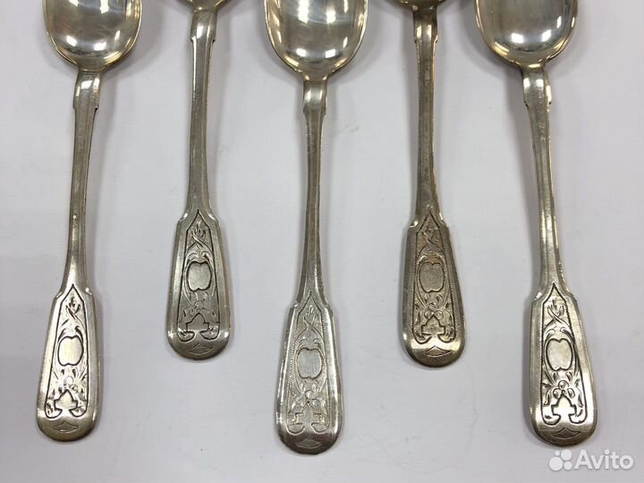 Антикварные серебряные ложки 84 проба Арт-1096