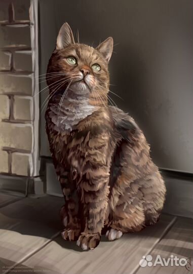 Портрет домашнего питомца по фото