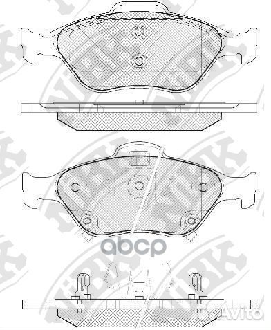 Колодки тормозные дисковые toyota vitz 2005 PN1