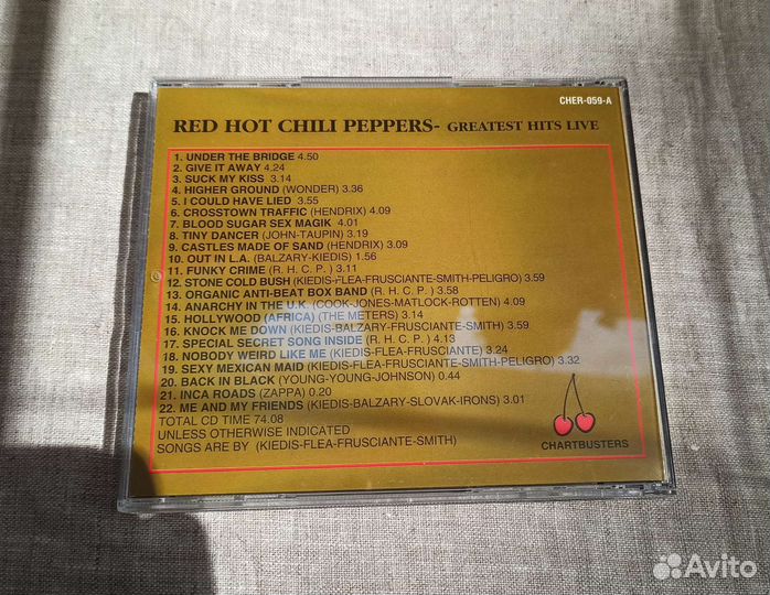 Red Hot Chili Peppers Greatest hits live (Rare CD)