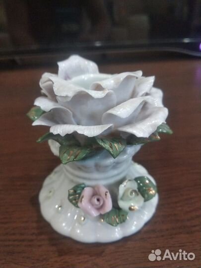 Подсвечники фарфоровые роза