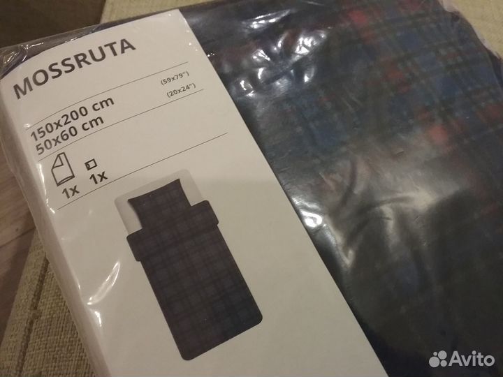 Постельное белье Икеа фланель редкий 1,5 спальный