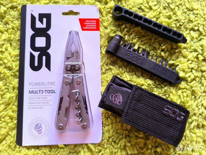 Мультитул SOG PowerLitre биты чехол