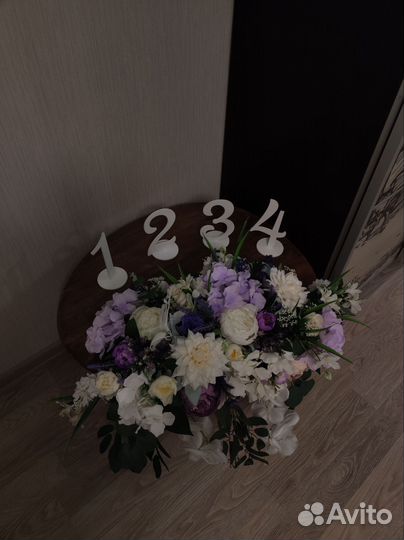 Номерки на столы, рассадка гостей