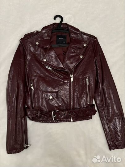 Кожаная косуха Bershka